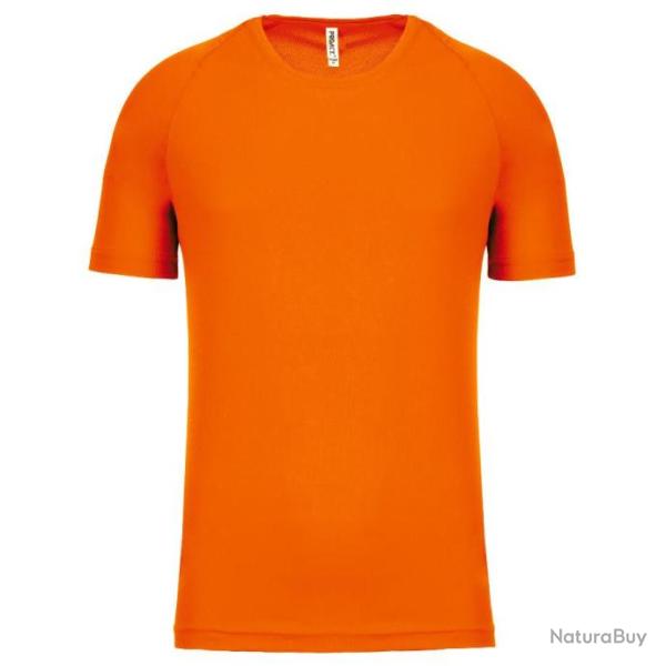 Tee shirt � sechage rapide orange fluo