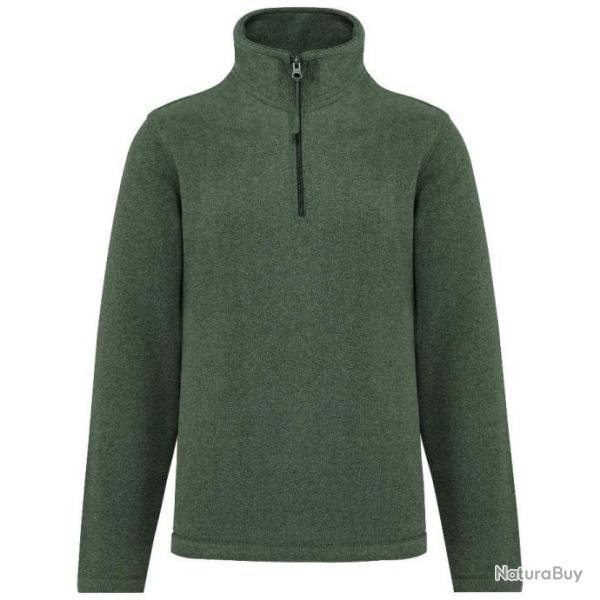 Micropolaire col zipp� green marble - KARIBAN