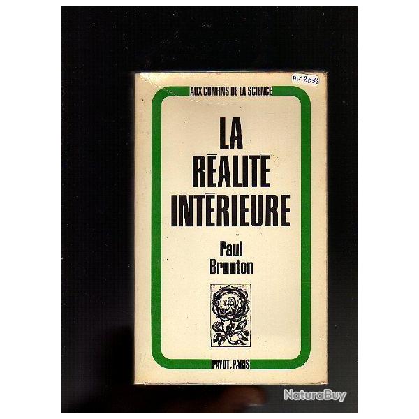 la r�alit� int�rieure par paul brunton.
