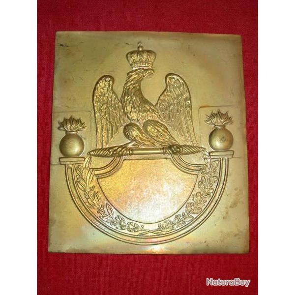 Plaque avec aigle et grenade