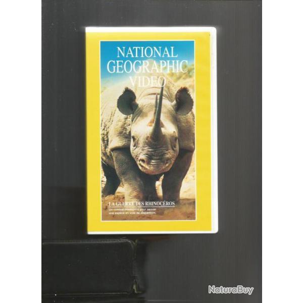la guerre des rhinoc�ros. national g�ographic vid�o , vhs