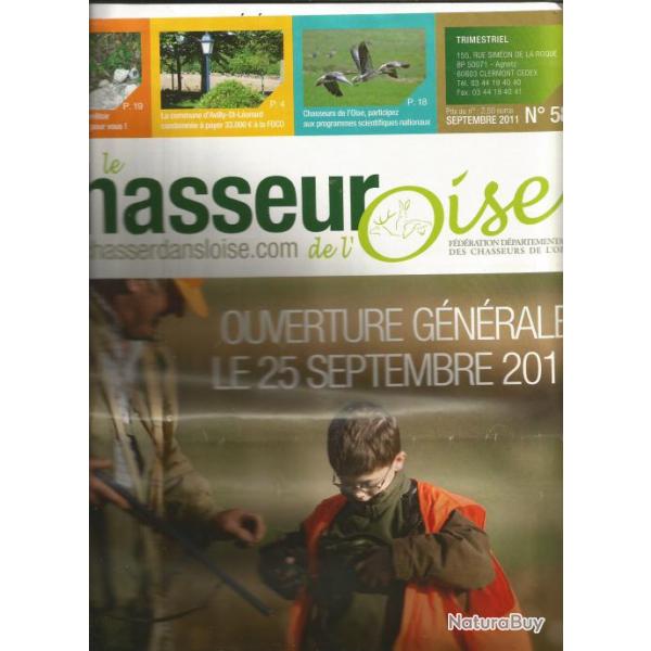 lot de 2 revues trimestrielles le chasseur de l'oise 2011