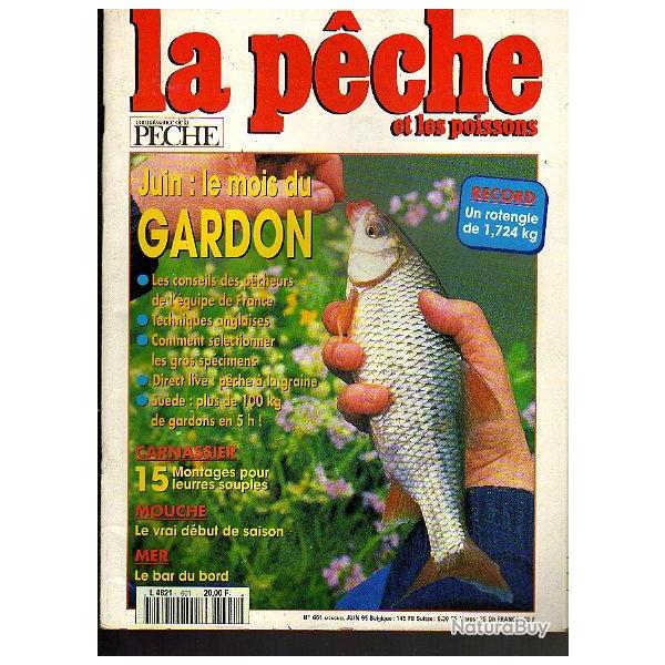 la p�che et les poissons  601. juin 95. le gardon, mouche, bar du bord, montage 15 leurres