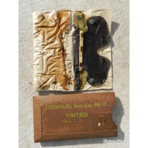 POCHETTE 6 PAIRES LUNETTES ANTI GAZ - ANGLETERRE 39-45