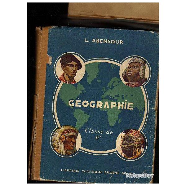 g�ographie 1938 , classe de 6e.