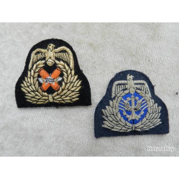 IRAK 1991 : LOT 2 INSIGNES de CASQUETTE