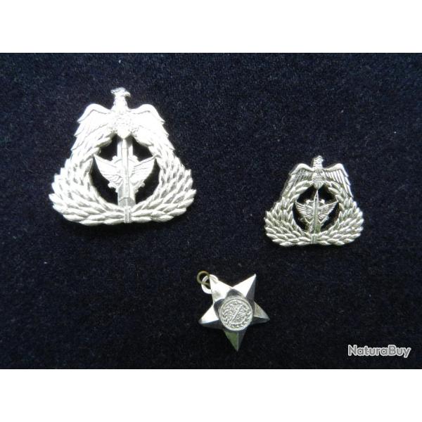 IRAK 1991 :  LOT 3 INSIGNES de CASQUETTE