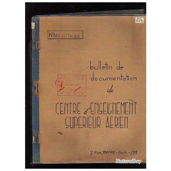 �cole sup�rieure de guerre. centre d'enseignement sup�rieur a�rien 121 juin 58