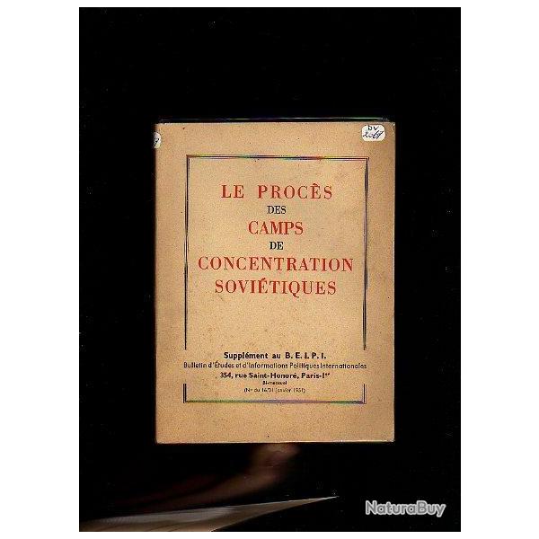 le proc�s des Camps de concentration sovi�tiques , goulags 1951