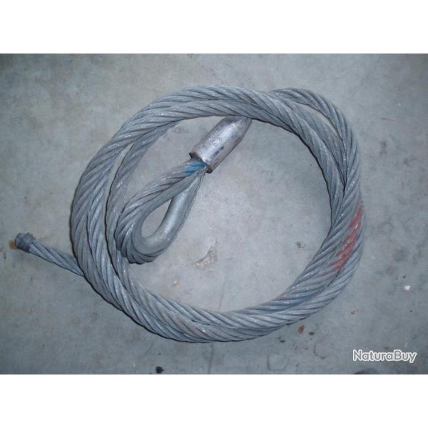 ELINGUE ACIER GALVA D.16 / L 350 cms / CMU 3080 kgs, JEEP, P4, 4x4