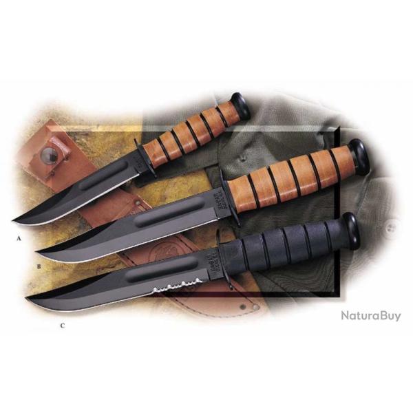 COUTEAU Ka-Bar� Black U.S.M.C. Fighting/Utility KA1212