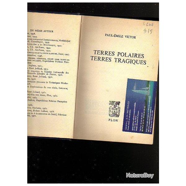 Terres polaires,terres tragiques de paul �mile victor reli�