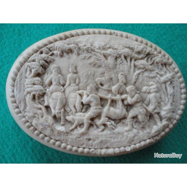 Sc�ne de chasse au cerf du XVIII�me.