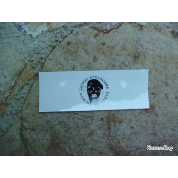 Autocollant LEGION ETRANGERE "Marche ou Creve"
