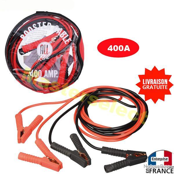 Cble pince de dmarrage batterie pour auto voiture 400A 3m  Certifi !