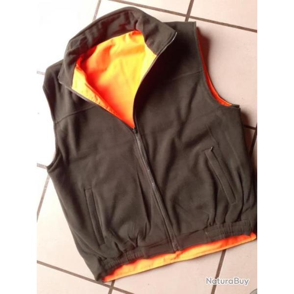 GILET POLAIRE REVERSIBLE   L