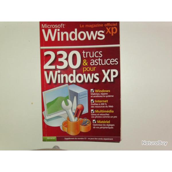Livre " 230 trucs & astuces pour Windows XP"