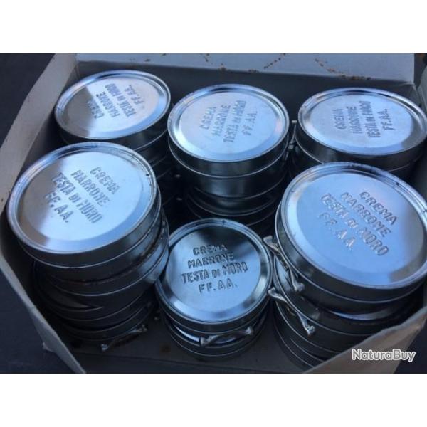 24 BOITES  DE CIRAGE MARRON