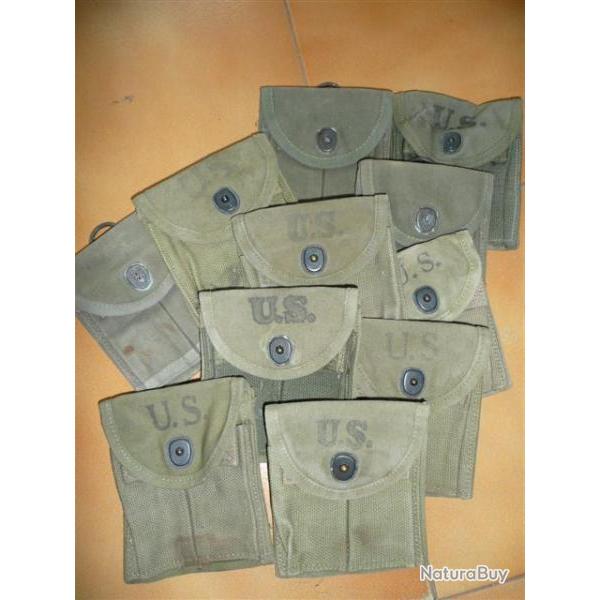 Porte chargeurs pour carabine US M1 ( USM1 WW2 ) 100% Original MILITARIA