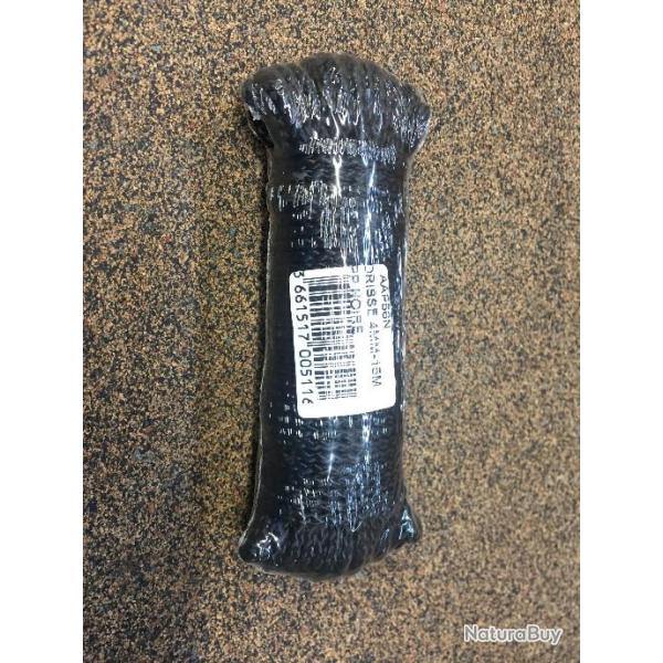 Corde DrissE 15m PP Noire Epaisseur 4mm