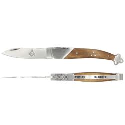 le FRANC MACON *Couteau grav&eacute;  pr&eacute;nom Collector  recherch&eacute;