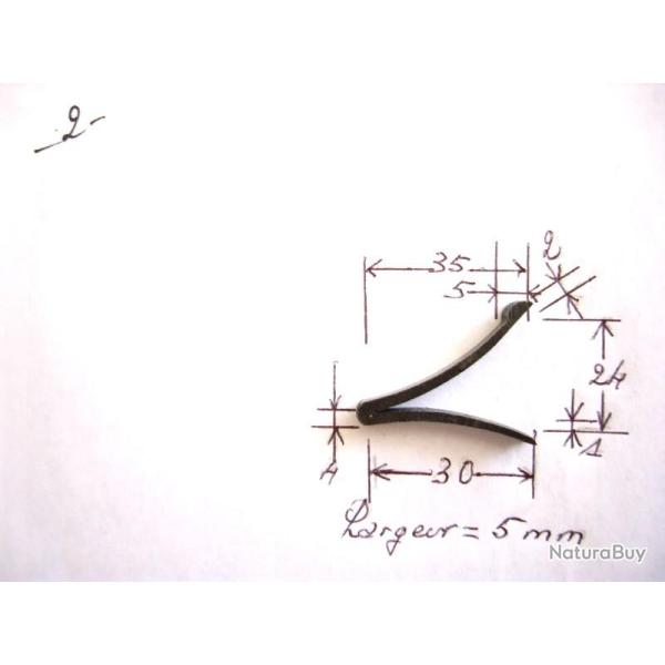 Ressort NEUF (n� 2)  pour platine de fusil de chasse.