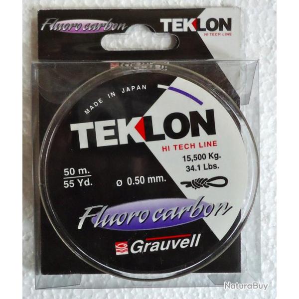 FIL TEKLON FLUOROCARBON bobine de 50 M�tres de 0,5