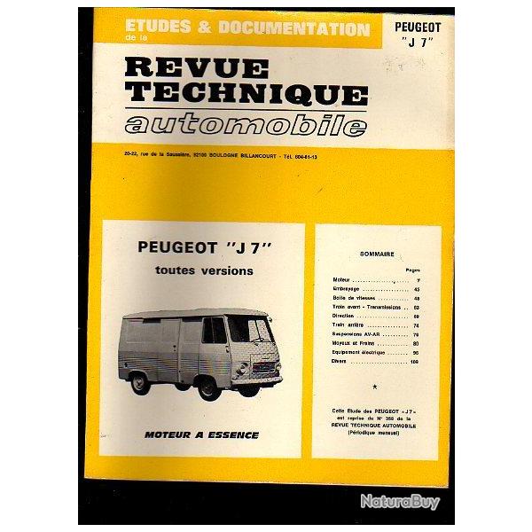 Revue technique peugeot j 7 toutes versions.  moteur � essence.