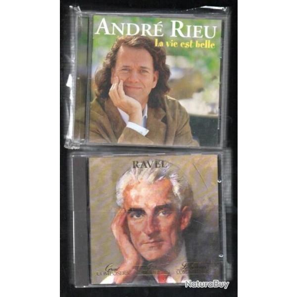 wagner, beethoven, haydn, andr rieu, ravel, chopin, schubert ,musique classique lot de 13 cd + 5 of