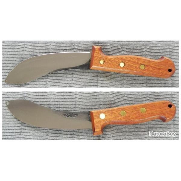 Couteau de Survie Svord Curved Skinner Carbone 1095 Manche Bois bushcraft Made In New Zeland SVCS