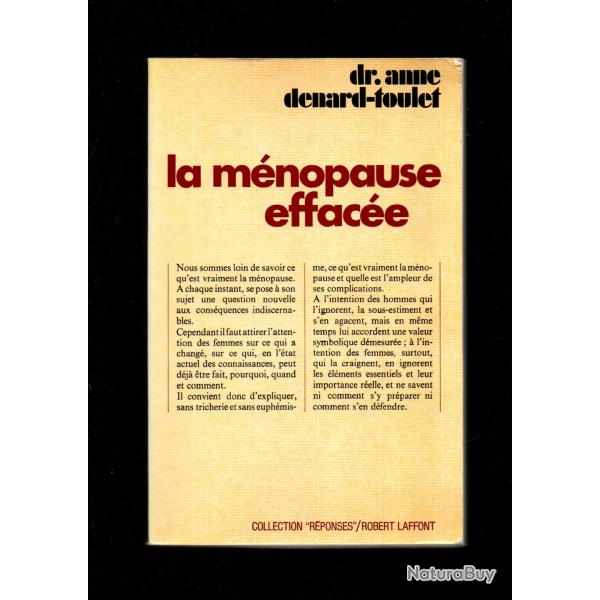la mnopause efface du dr anne denard toulet