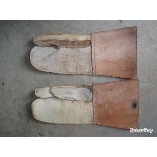 GANTS " POSE RONCE " EN CUIR EPAIS / ARMEE FRANCAISE