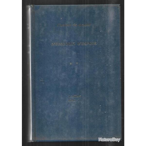 m�moires d'espoir.l'effort 1962...Charles de gaulle.