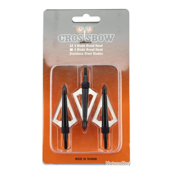 Pointes de chasse pour arbal�tes X 3