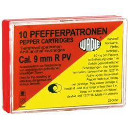 Cartouches Wadie 9 MM RK Au Poivre Pour Revolver