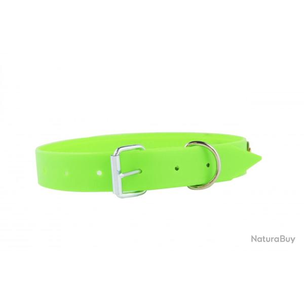 collier fluo vert pour chien de chasse