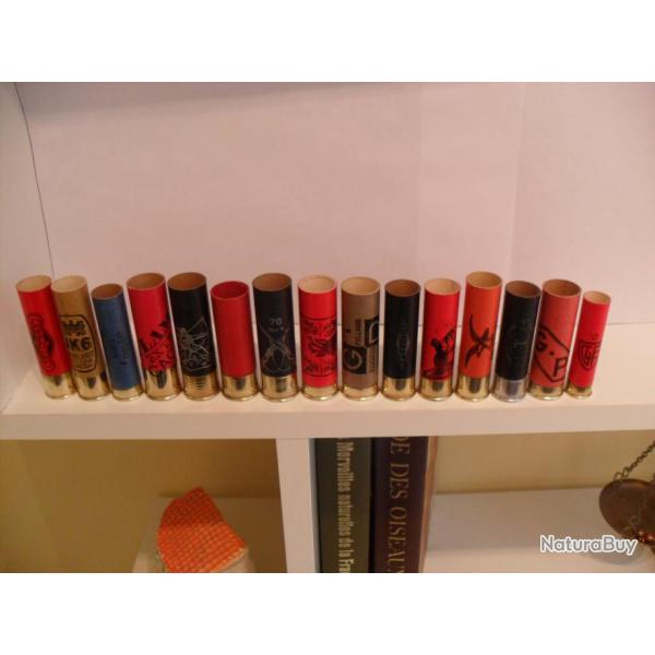 LOT DE 15 DOUILLES ANCIENNES JAMAIS CHARGEES  POUR COLLECTIONNEURS N45