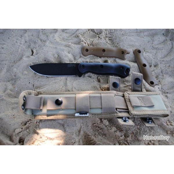 Couteau Tactical Survie Becker Drop Point Acier Carbone 1095 Made In USA BKR16