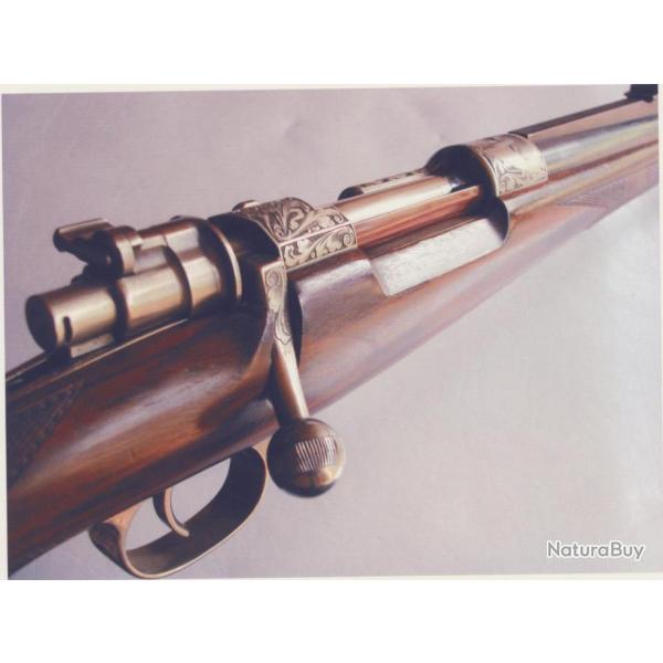EXCEPTIONNELLE CARABINE ARTISANALE 458 WIN MAG MAUSER MOD 98 JOSEPH LEBRUN SUR BASE MAUSER 98