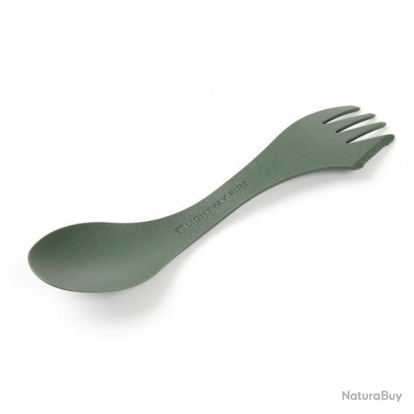 SPORK VERT FONCE : Cuill�re - Fourchette - Couteau, 3 EN 1