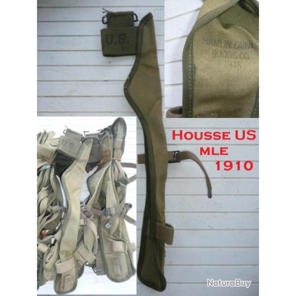DESTOCKAGE : Housse pioche US Mle 1910 100% WW2 dat�e 1945 militaria NEUVE