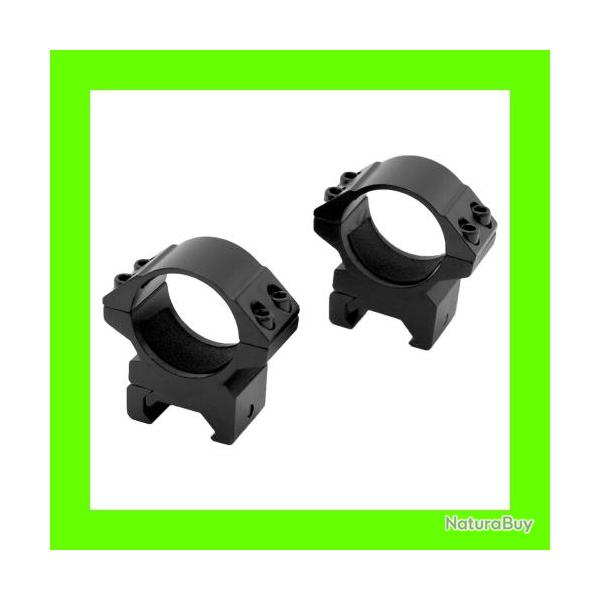 Anneaux de montage Pentaflex Renforc�s Medium/Haut diam�tre 30 mm pour rail 21 mm Weaver Picatinny
