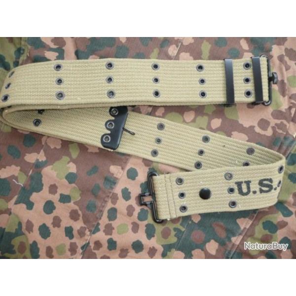 Ceinturon US Mle 36 ( USA WW2 ) taille 105 cms maxi / MILITARIA