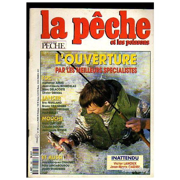 la p�che et les poissons 598 de mars 1995. lancer , mouche ,