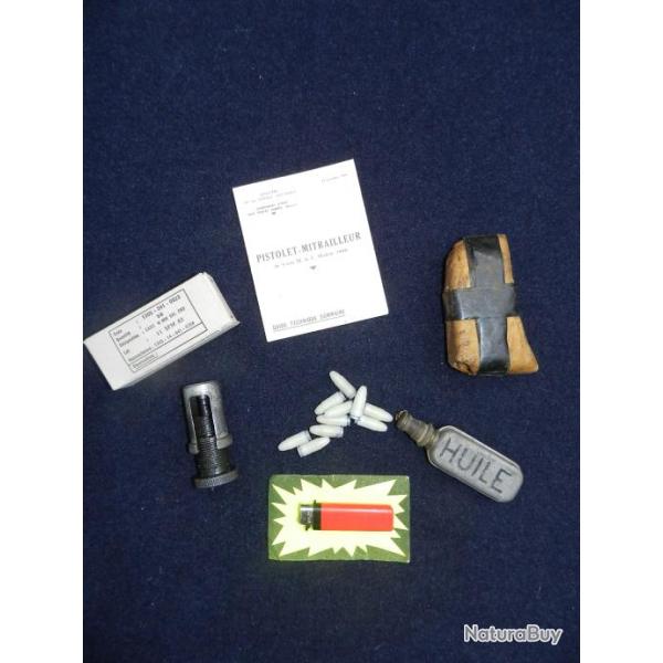 LOT MAT 49 : BOUCHON TIR A BLANC + HUILIER + CHARGETTE + BOITE VIDE