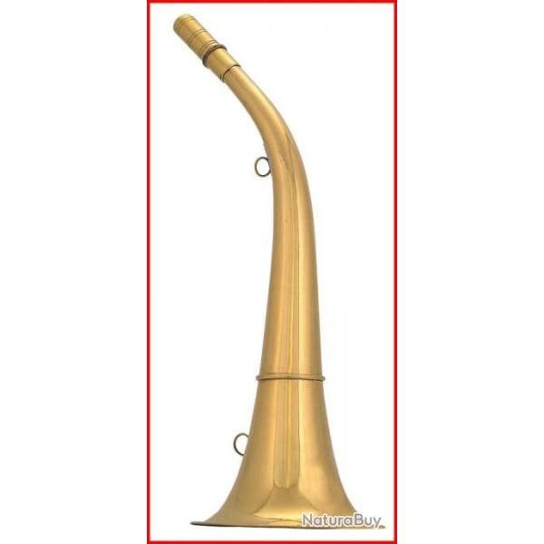 Corne ronde Compigne 24 cm laiton poli 