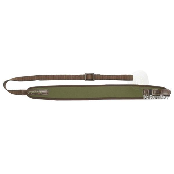 Bretelle droite noprne pour carabine avec attache rapide Vert
