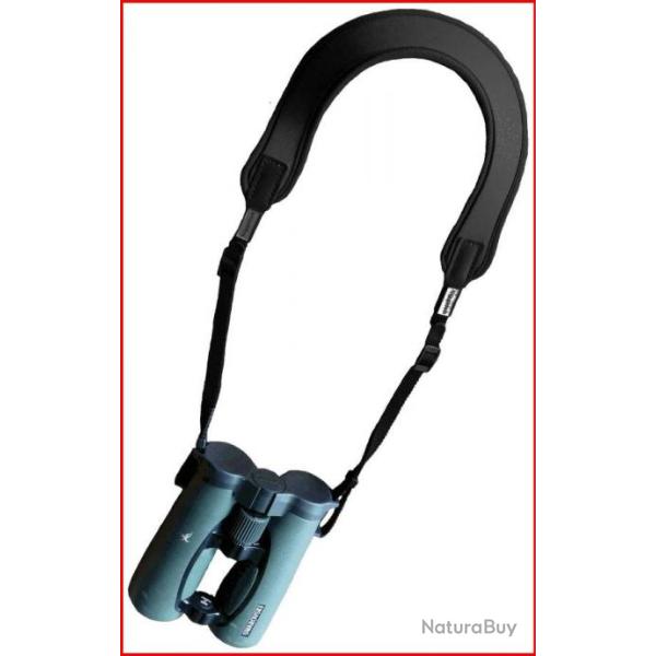Sangles noprne pour jumelles Niggeloh de couleur noire