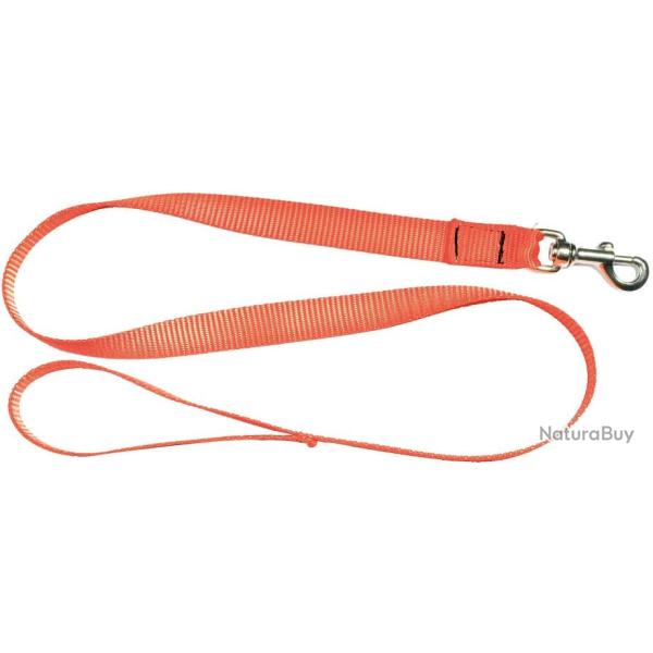 Laisse 1,20 m Country sangle orange fluo pour chien 