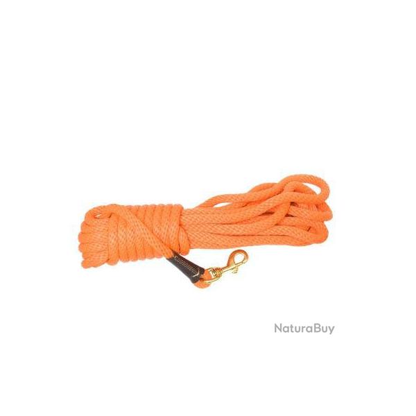 Longe d'entra�nement orange Country pour chien. Longe de 9 m 